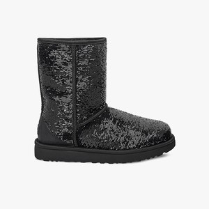 Ugg Classic Short Cosmos Sequin Women Boots Black (6791XDMFO)